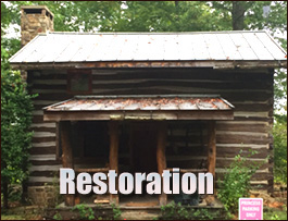 Historic Log Cabin Restoration  Parrott, Georgia